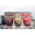 Wholesale glass cup blow on off LED candle